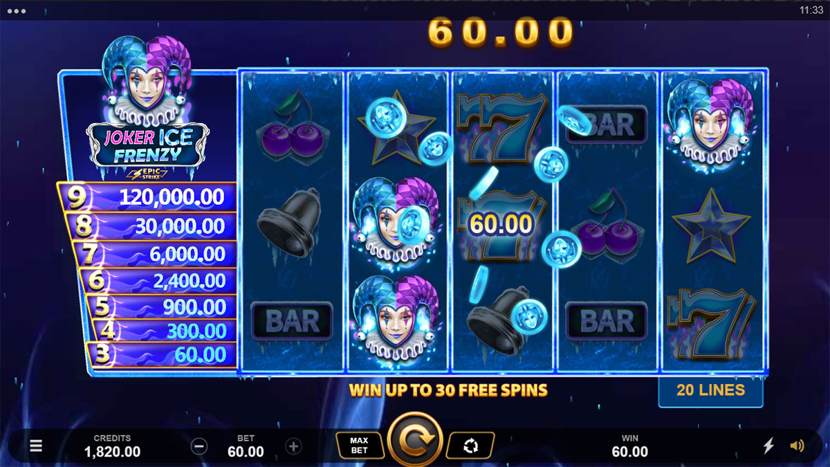  Joker Ice Frenzy Epic Strike
